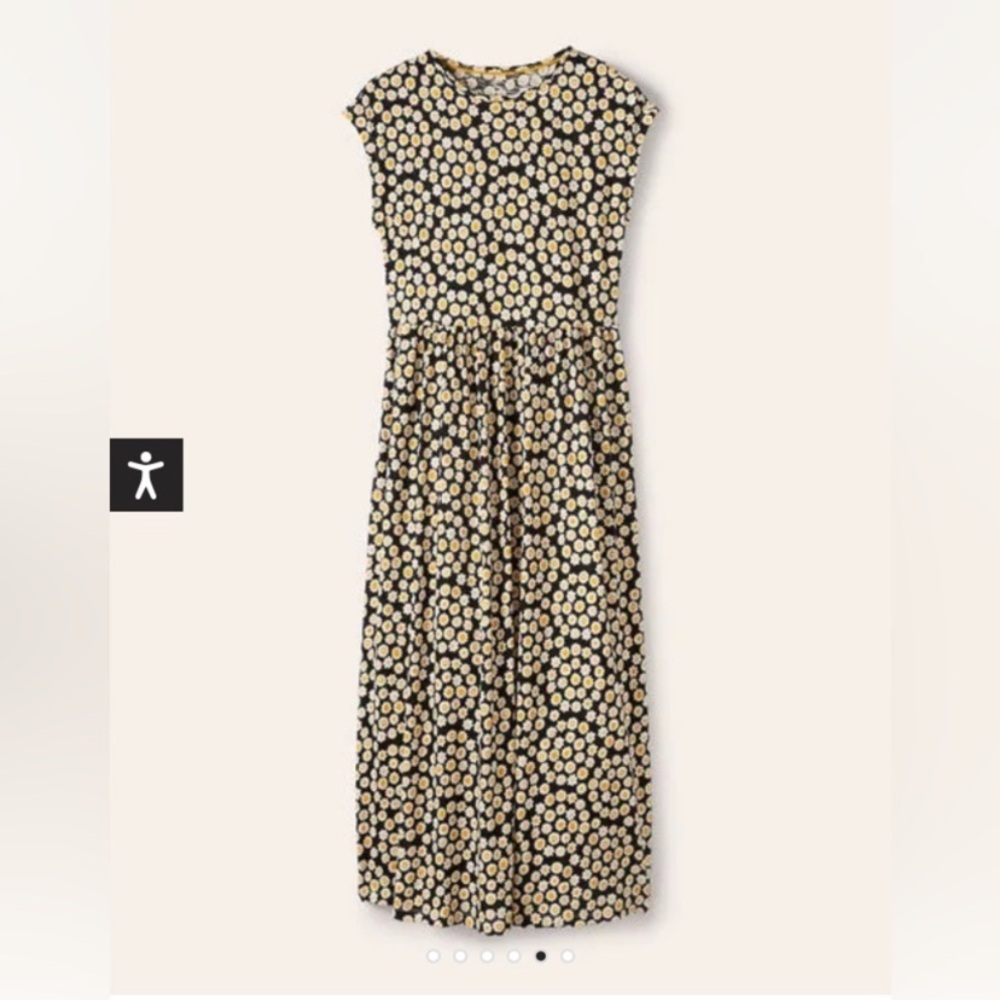 Boden Black & Cream Floral Maxi Dress - Picture 3 of 4